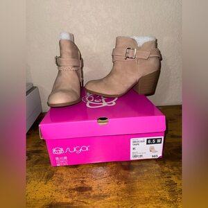 Sugar Women's Taupe Ankle Boots